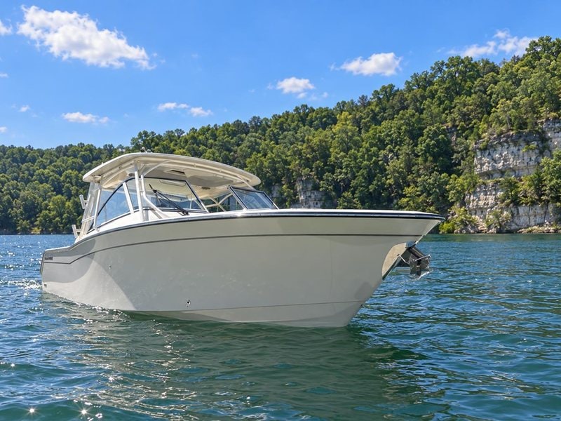 After: bow on the lake